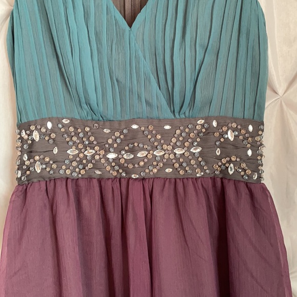 Blue & Purple Formal Dress Size 2 - Picture 2 of 10